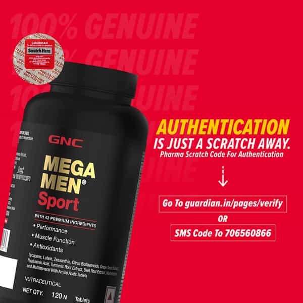 Gnc Mega Men Sport Multivitamin 120 Tablets