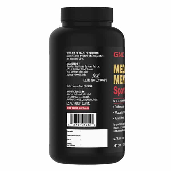 Gnc Mega Men Sport Multivitamin 120 Tablets