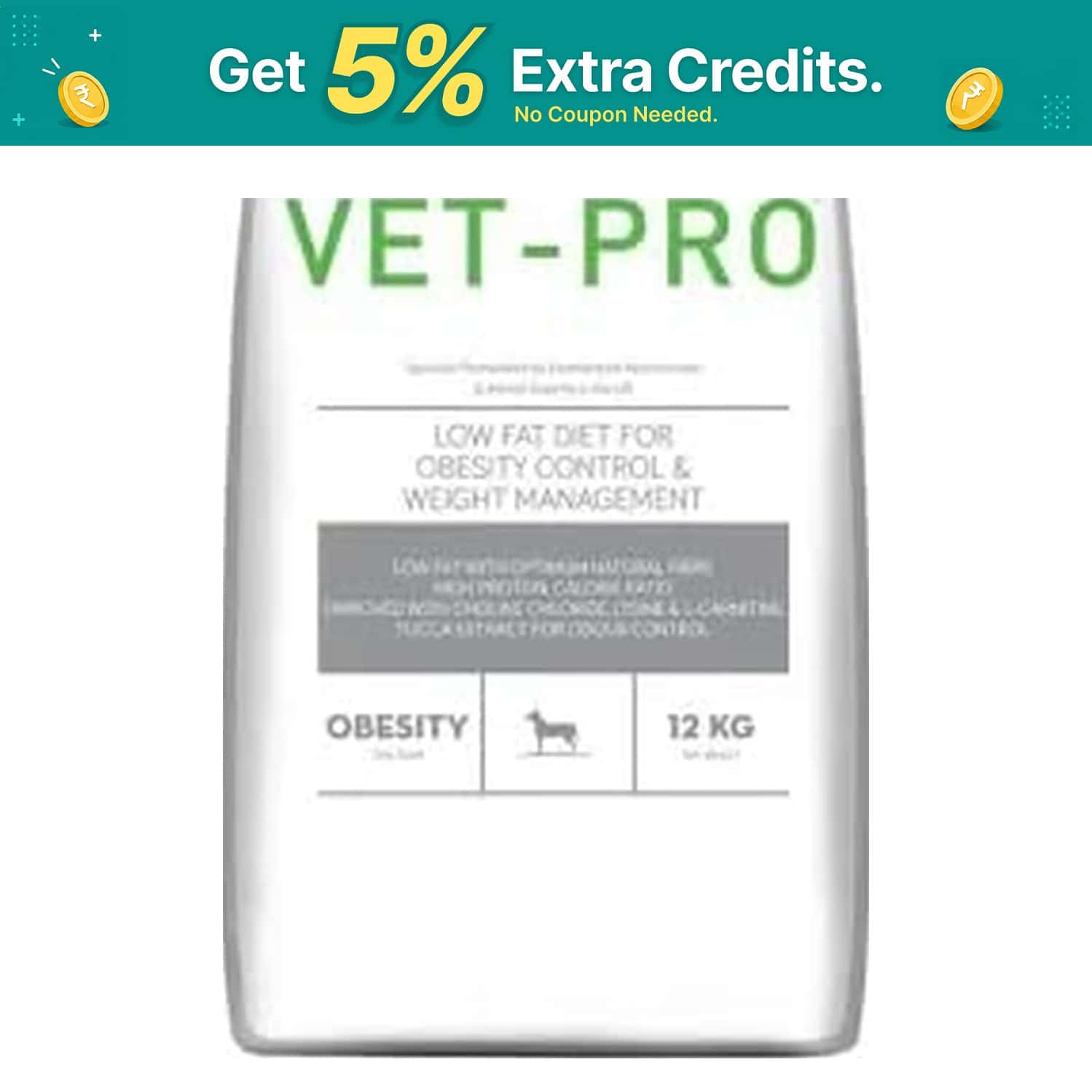 Vet Pro Obesity Control Dry Dog Food | 12 Kg