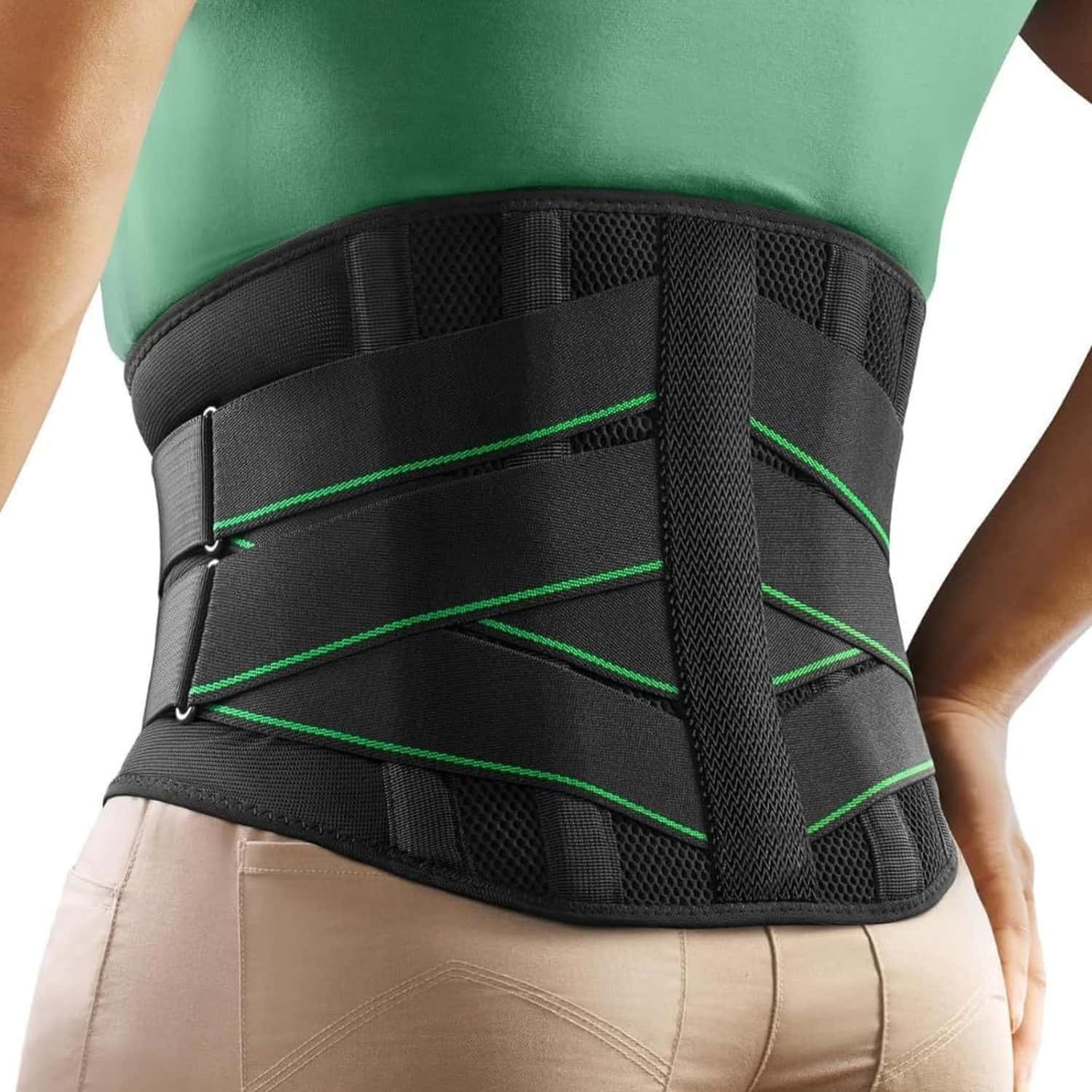 Besafe Forever Lumbar Sacral Belt | Unisex With 5 Flexible Splints (size 30 42) Black