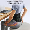 Besafe Forever Lumbar Sacral Belt | Unisex With 5 Flexible Splints (Size 30 42) Black