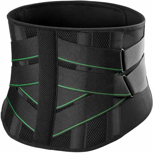 Besafe Forever Lumbar Sacral Belt | Unisex With 5 Flexible Splints (Size 30 42) Black