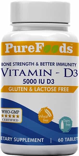 Purefoods Vitamin D3 - 5000 Iu - 60 Tablets