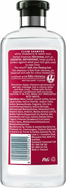 Herbal Essences Bio Renew Clean White Strawberry And Sweer Mint Shampoo - 400Ml