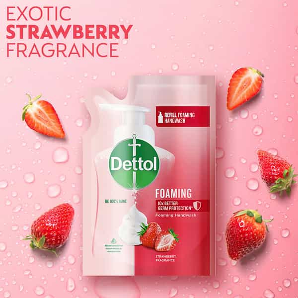 Dettol Strawberry Foaming Handwash Refill 200Ml