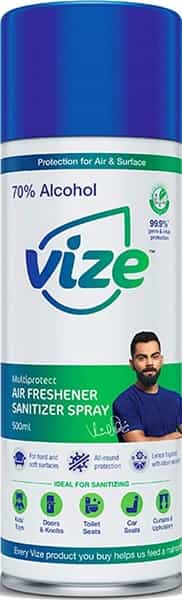 Vize Multiprotect Air Freshener Sanitizer Spray 500Ml