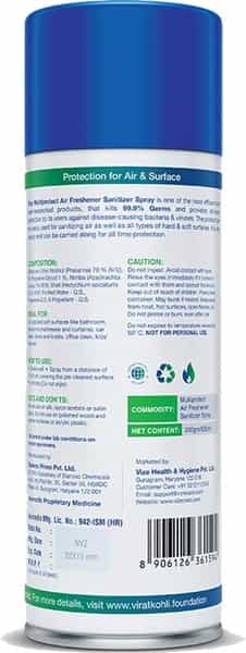 Vize Multiprotect Air Freshener Sanitizer Spray 500Ml