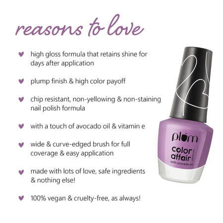 Plum Color Affair Nail Polish Summer Sorbet Collection Black Grape 11 Ml