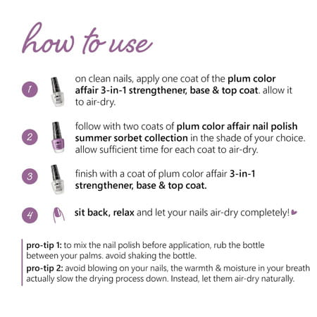 Plum Color Affair Nail Polish Summer Sorbet Collection Black Grape 11 Ml