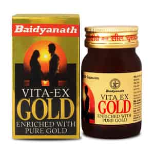 Baidyanath Ayurved Vita Ex Gold 20 Caps | Stamina & Vitality Booster
