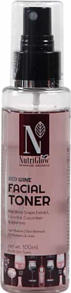 Nutriglow Advanced Organics Red Wine Facial Toner/Anti-Ageing/ Vitamin A C E 100Ml