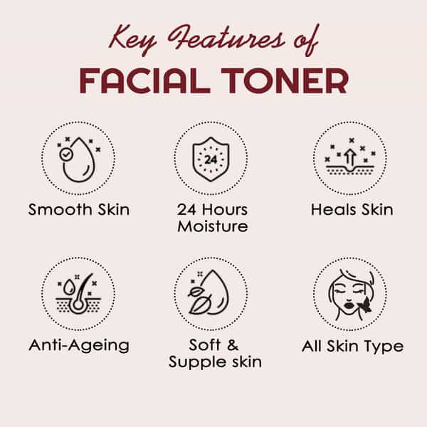 Nutriglow Advanced Organics Red Wine Facial Toner/Anti-Ageing/ Vitamin A C E 100Ml
