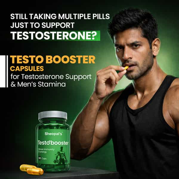 Sheopal's Te-Sto Booster Capsules - 9 Ayurvedic Herbs For Daily Strength Pack 2