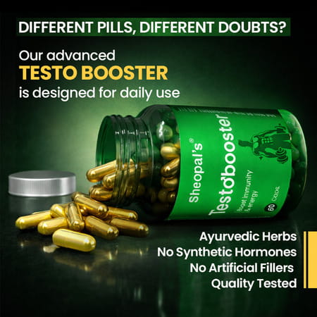 Sheopal's Te-Sto Booster Capsules - 9 Ayurvedic Herbs For Daily Strength Pack 2