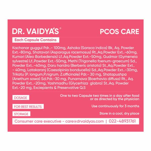 Dr. Vaidya's Pcos Care - 30 Capsules - Pack Of 2