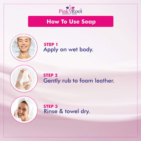 Pink Root Aloe Vera Handmade Soap 100gm (Pack Of 3)