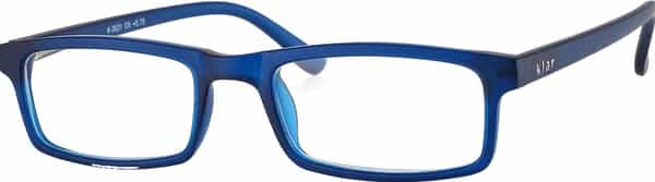 Klar Eye Rectangle Full Rim Reading Glasses Men And Women +0.75 To +3.50+3.0 Power Matte Blue