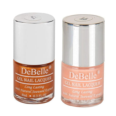 Debelle Gel Nail Polish Gift Set Of 2 - Aurora | Choco Latte - 16ml (8 Ml Each)