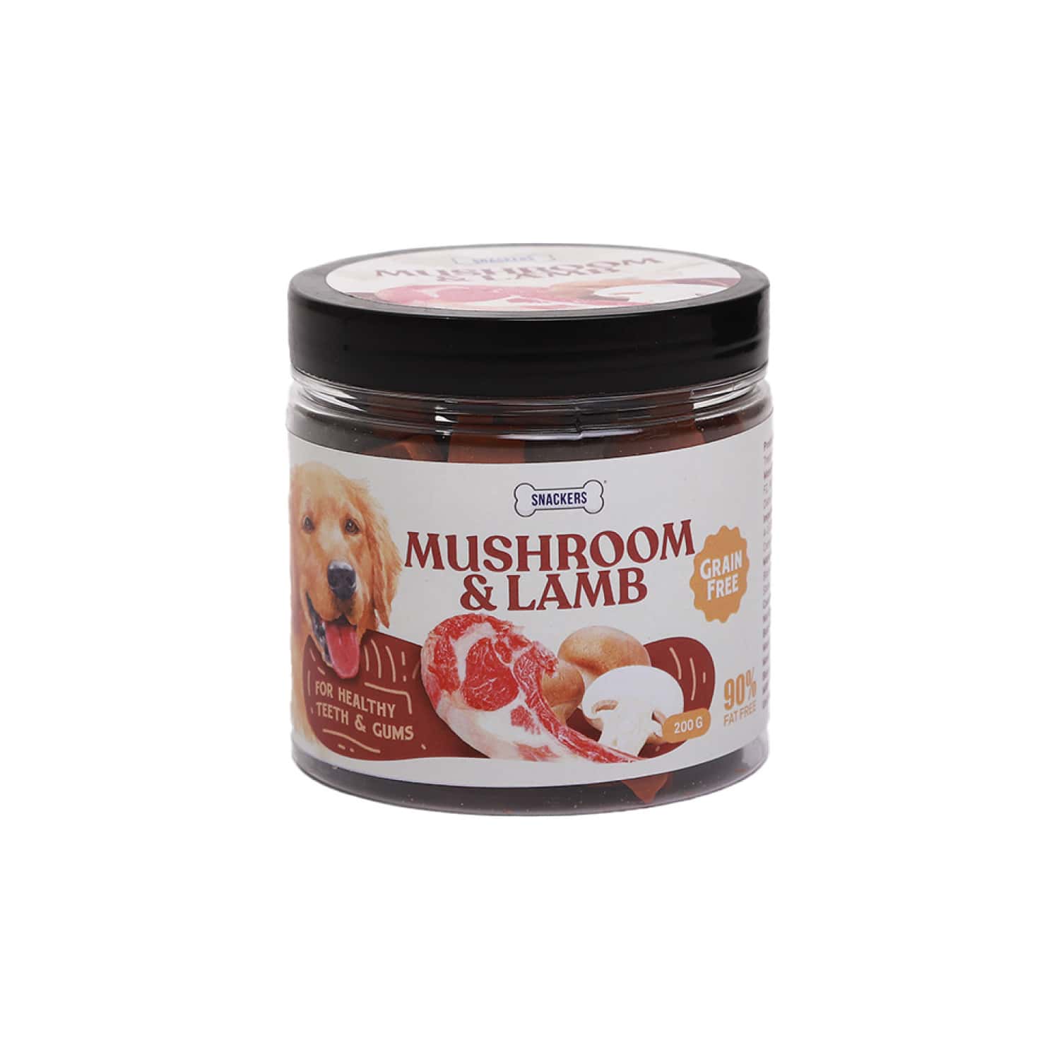 Snackers Mushroom And Lamb Bites Dog Treats | 200 G