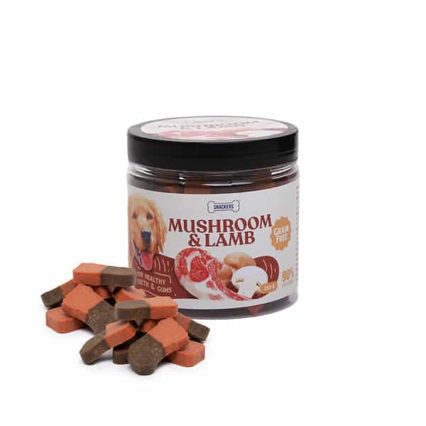 Snackers Mushroom And Lamb Bites Dog Treats | 200 G