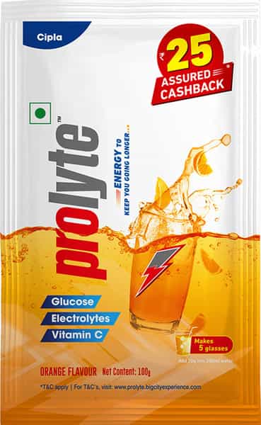 Prolyte Energy Powder Orange 100G (Pack Of 6)