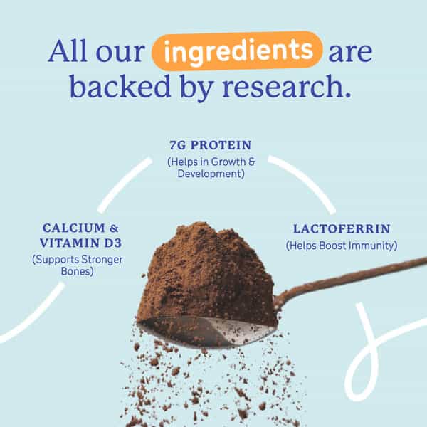 Gritzo Supermilk Growth+ (Formerly Height+) (2 - 6Y Boy & Girl) | 7G Protein (Double Chocolate 1Kg)