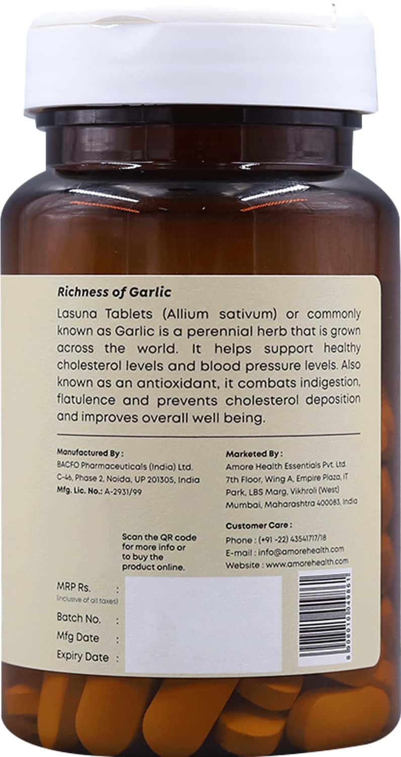 Buy FORESTREASURES GARLIC 100 NATURAL HELPS LOWER CHOLESTEROL