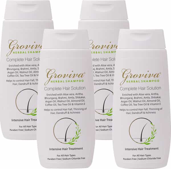 Groviva Herbal Shampoo 100 Ml (Pack Of 4)