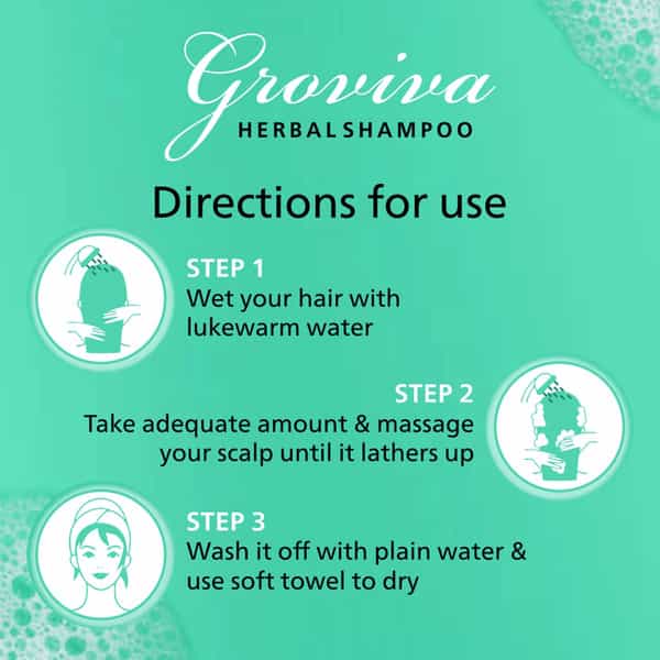 Groviva Herbal Shampoo 100 Ml (Pack Of 4)