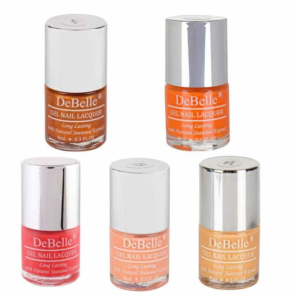 Debelle Gel Nail Polish Combo Set Of 5 Aurora | 40 Ml (8 Ml Each) Gift For Women