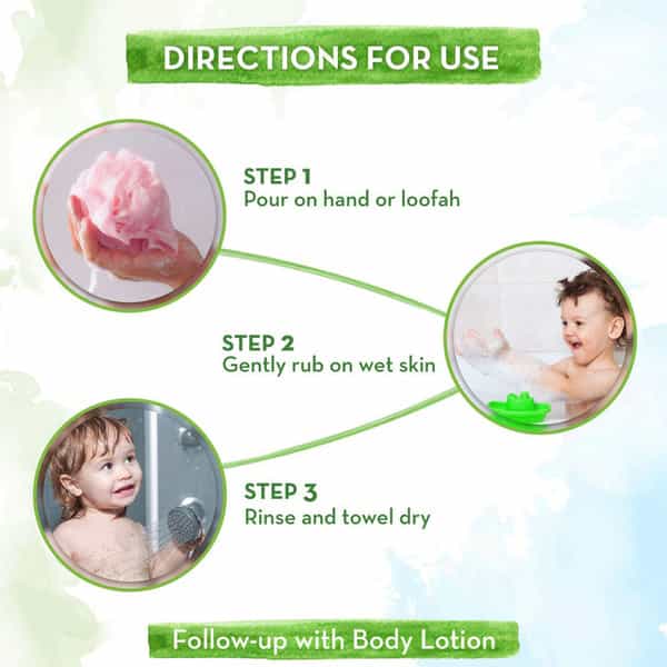 Mamaearth Super Strawberry Body Wash For Kids With Strawberry & Oat Protein 300 Ml