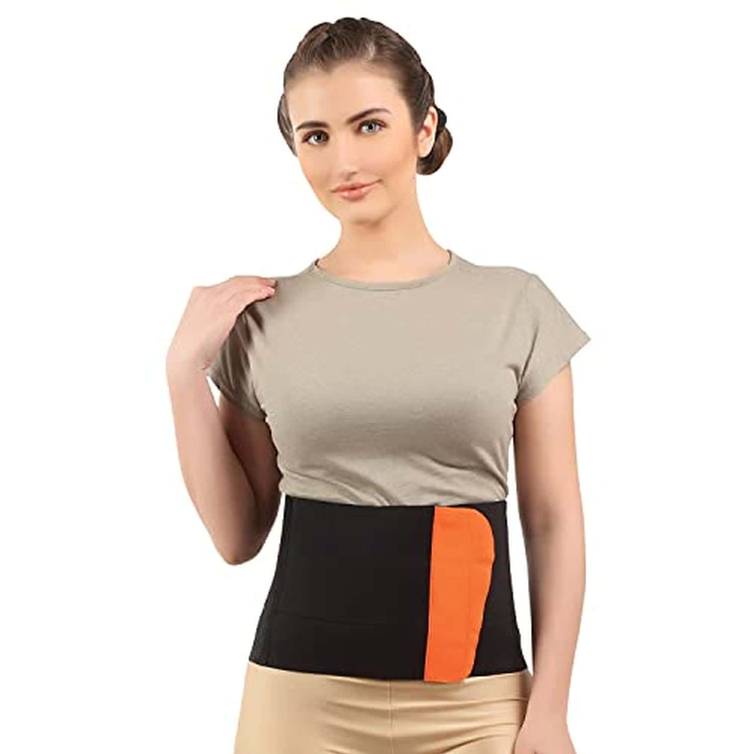 Flamingo Abdominal Support Belt For Women After Delivery Tummy Reduction (Beige L)
