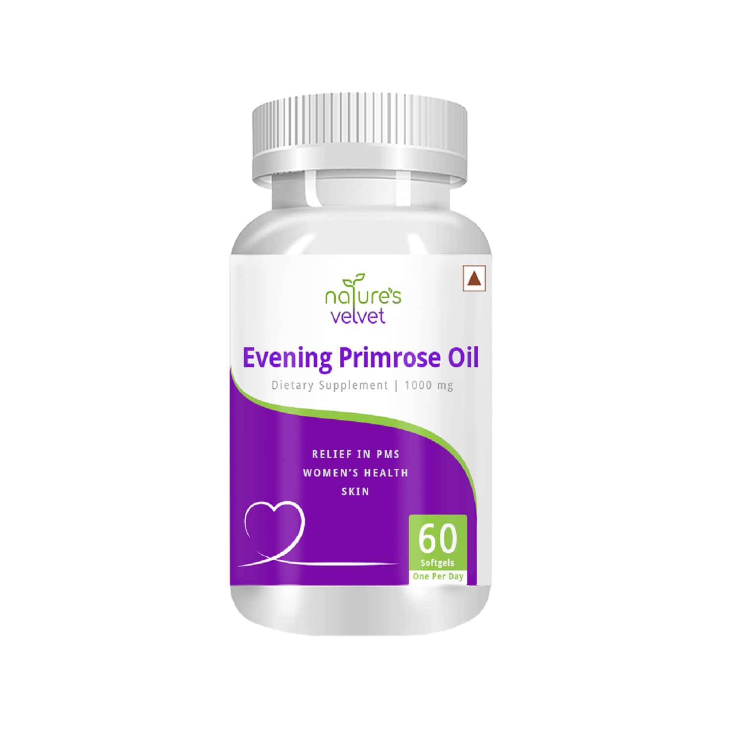 Natures Velvet Evening Primrose Oil 1000mg | 60 Softgels