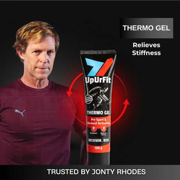 Upurfit Thermo Gel For Stiffness & Pain Relief | Heat Therapy Gel | Improves Flexibility 100G