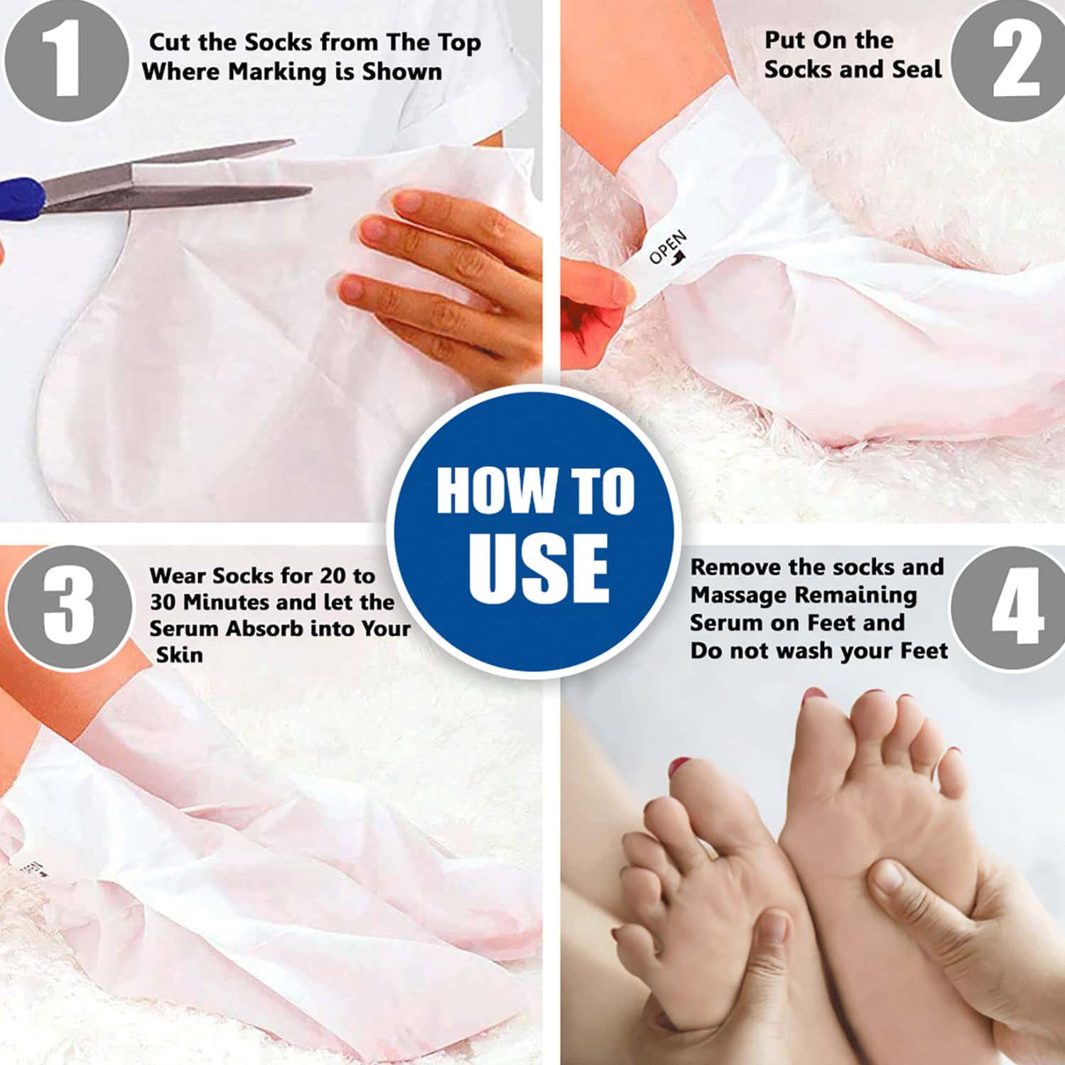 Buy DR FOOT FOOT HYDRATION SOCKS MASK WITH HYALURONIC ACID OLIVE OIL