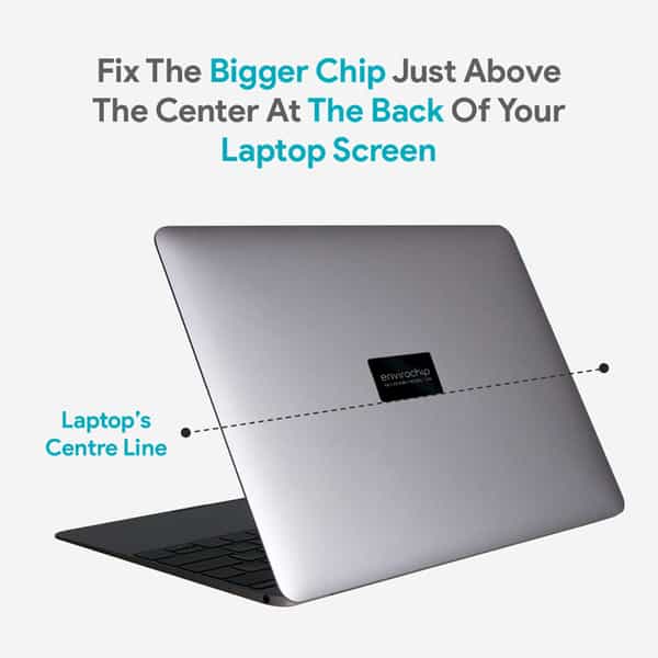 Envirochip - Clinically Tested Radiation Protection Chip For Laptop (Black)