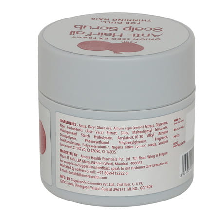 Bbb Better Body Bombay Onion Seed Extract Anti-Hairfall Scalp Scrub | For Dull, Thinning Hair (100g)