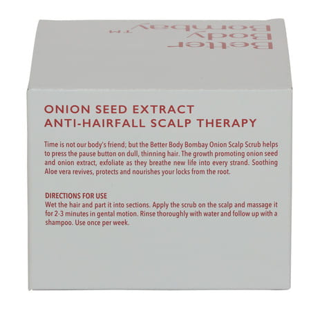 Bbb Better Body Bombay Onion Seed Extract Anti-Hairfall Scalp Scrub | For Dull, Thinning Hair (100g)