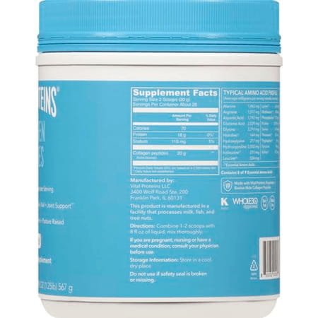 Vital Proteins | Collagen Peptides | Unflavored Liquid | 20 Oz (567g)