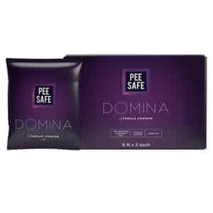 Domina Female Condom No Artificial Colour Dye Made With Natural Rubber Latex | 12 Count
