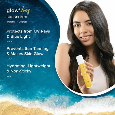 Aqualogica Glow Plus Dewy Sunscreen Spf 50 | For Glowing & Well Protected Skin Bottle Of Cream 50G