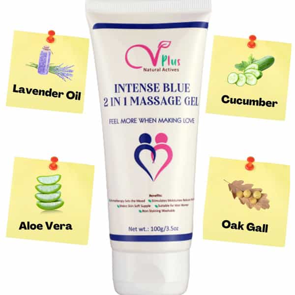 Vigini Vaginal V Intimate Whitening Feminine Hygiene Wash Cool Blue 2In1 Sensual Lubricant Gel 200Ml