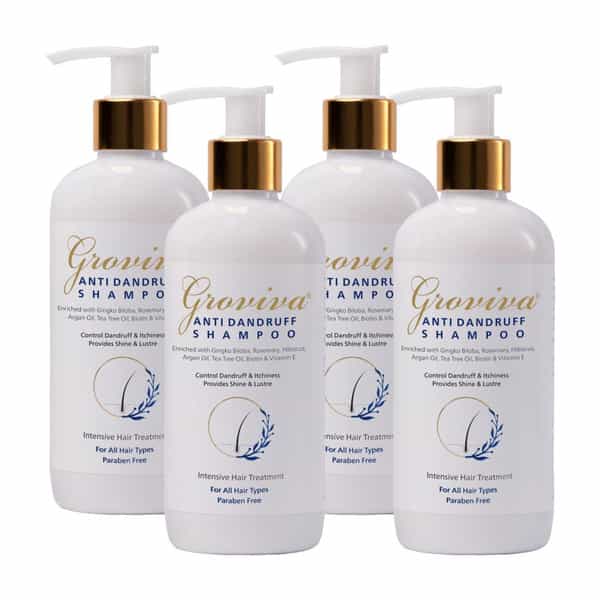 Groviva Anti-Dandruff Shampoo 300 Ml | Reduces Dandruff | Dry Frizzy Hair (Pack Of 2)