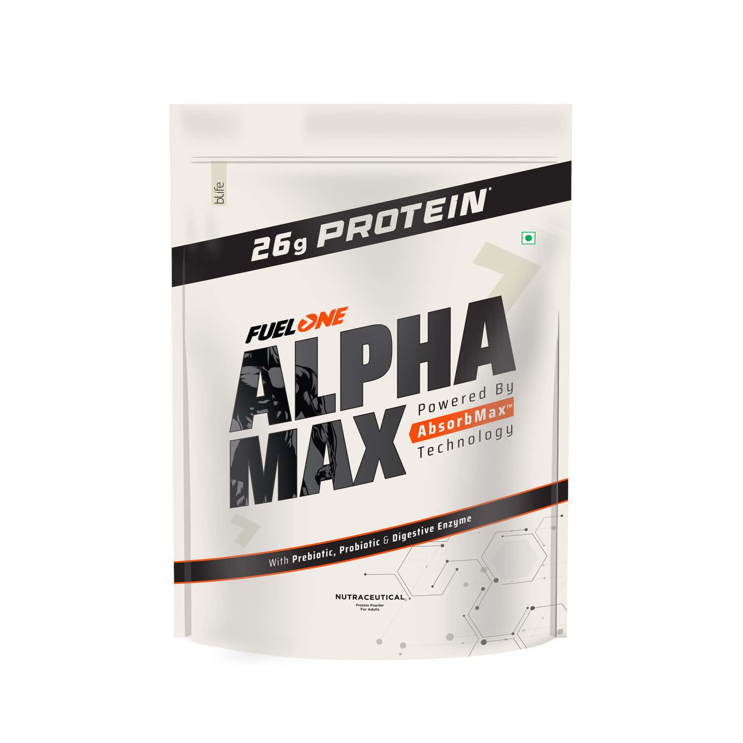 Fuel One Alpha Max Protein Powder (cold Coffee | 1kg / 2.2lbs) | 26g Protein Per Scoop