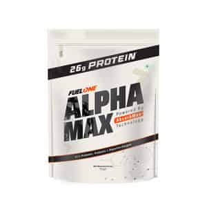 Fuel One Alpha Max Protein Powder (cold Coffee | 1kg / 2.2lbs) | 26g Protein Per Scoop