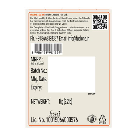 Fuel One Alpha Max Protein Powder (Cold Coffee | 1kg / 2.2lbs) | 26g Protein Per Scoop