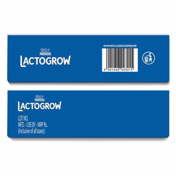 Nestle Lactogrow Nutritious Milk Drink | 2 - 6 Years | Biscuity And Vanilla Flavour | Box | 400 Gm