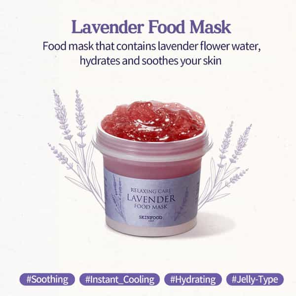 Skinfood Lavender Food Mask - Korean Face Cleanser - Korean Skincare - 120G