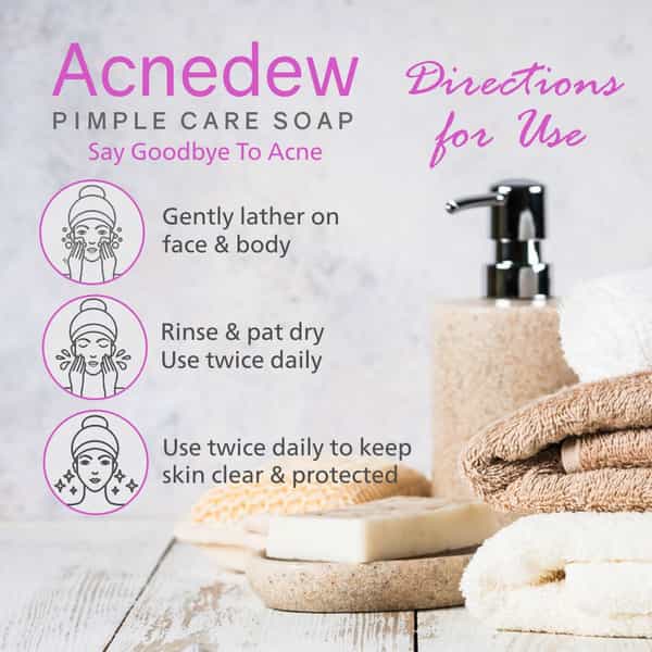 Acnedew Antiacne & Antipimple Soap 75 Gm | Aloe & Salicylic Acid (Pack Of 4)