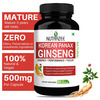 Nutrazee Korean Red Panax Ginseng 500Mg - 90 Vegan Capsules